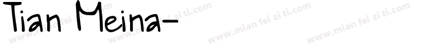 Tian Meina字体转换